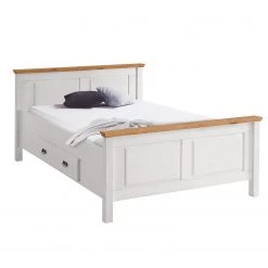 Maison Belfort Lit en bois massif Bergen - Epicéa blanc / Epicéa lessivé - 140 x 200cm