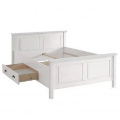 Maison Belfort Lit en bois massif Bergen - Epicéa blanc - 140 x 200cm -Lits & literie Soldes 1000125647 220406 030 DETAILS P000000001000125647
