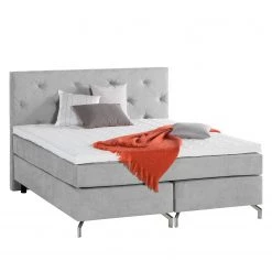 Maison Belfort Lit boxspring Dogali - Gris clair - 180 x 200cm