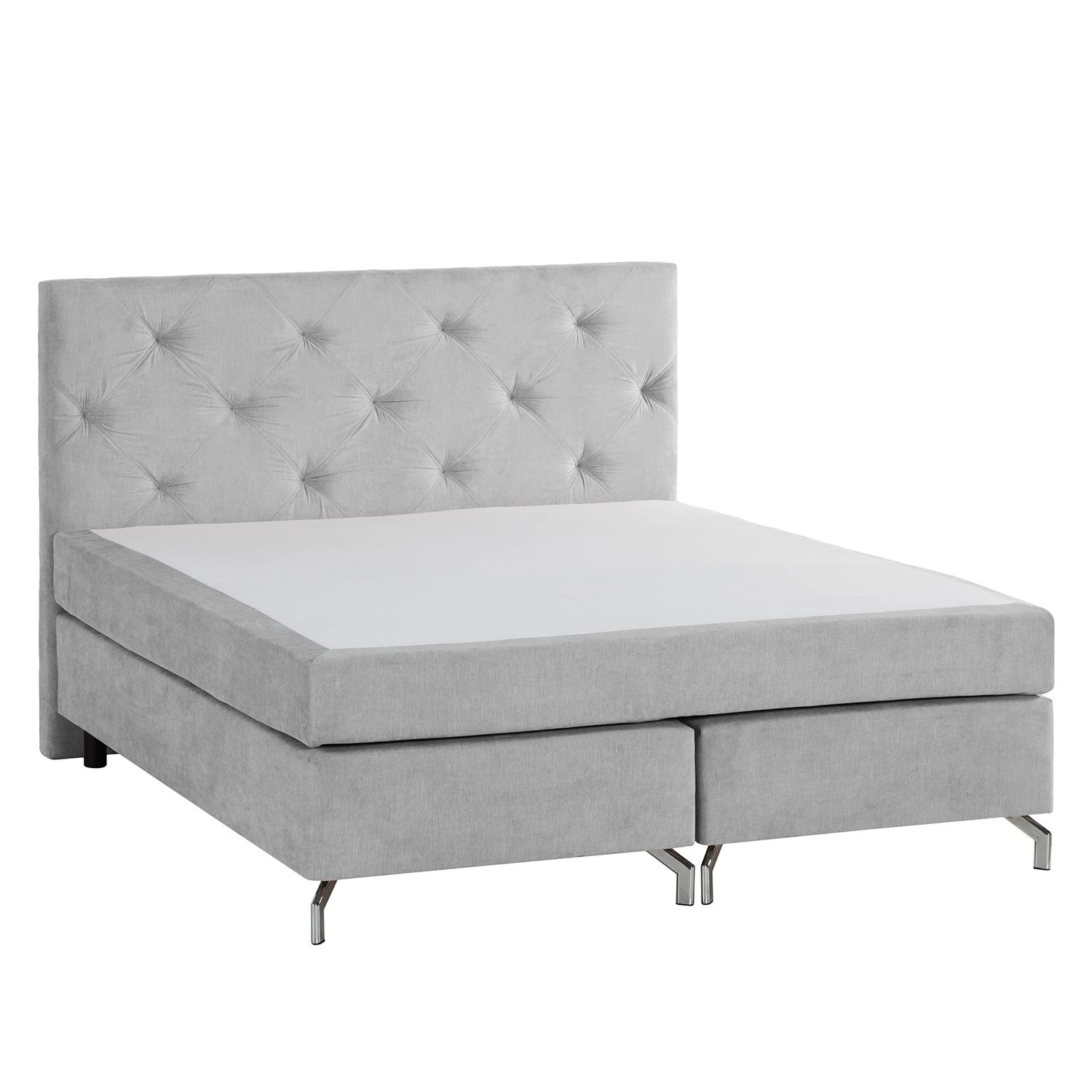 Maison Belfort Lit boxspring Dogali - Gris clair - 180 x 200cm 5 Maison Belfort Lit boxspring Dogali - Gris clair - 180 x 200cm – Image 5