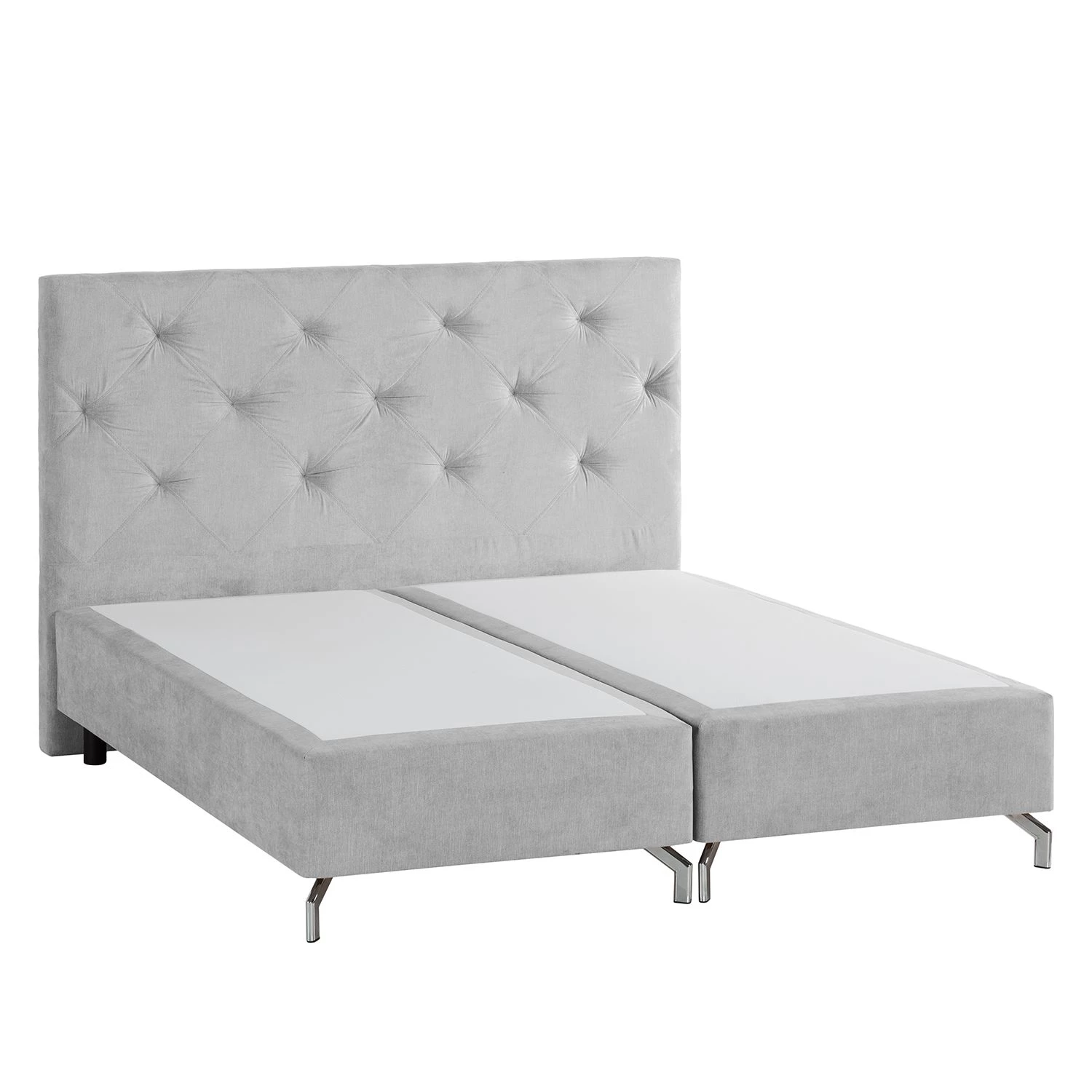 Maison Belfort Lit boxspring Dogali - Gris clair - 180 x 200cm 6 Maison Belfort Lit boxspring Dogali - Gris clair - 180 x 200cm – Image 6