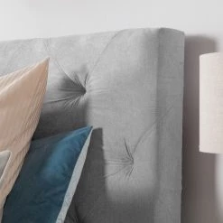 Maison Belfort Lit boxspring Dogali - Gris clair - 180 x 200cm 26 Maison Belfort Lit boxspring Dogali - Gris clair - 180 x 200cm -Lits & literie Soldes 1000128195 180905 15371169 MOOD GALLERYIMAGES P000000001000128195 mood