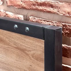 Fresh to go Lit Detroit - Imitation planches de chêne / Noir - Sans textiles -Lits & literie Soldes 1000129134 180822 07222160 GALLERYIMAGES P000000001000129134