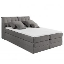 Fredriks Lit boxspring Venslev - Microfibre - Gris - 160 x 200cm -Lits & literie Soldes 1000129972 210810 16173700209 DETAILS P000000001000129972