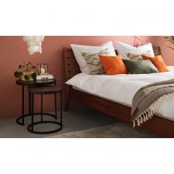 Ars manufacti Lit en bois massif Bourbourg - Manguier massif - 140 x 200cm -Lits & literie Soldes 1000131876 190628 15402200002 GALLERYIMAGES P000000001000131876