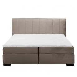 Maison Belfort Lit boxspring Willard I - Tissu - Taupe - 180 x 200cm -Lits & literie Soldes 1000134671 181012 17294516 GALLERYIMAGES P000000001000134671
