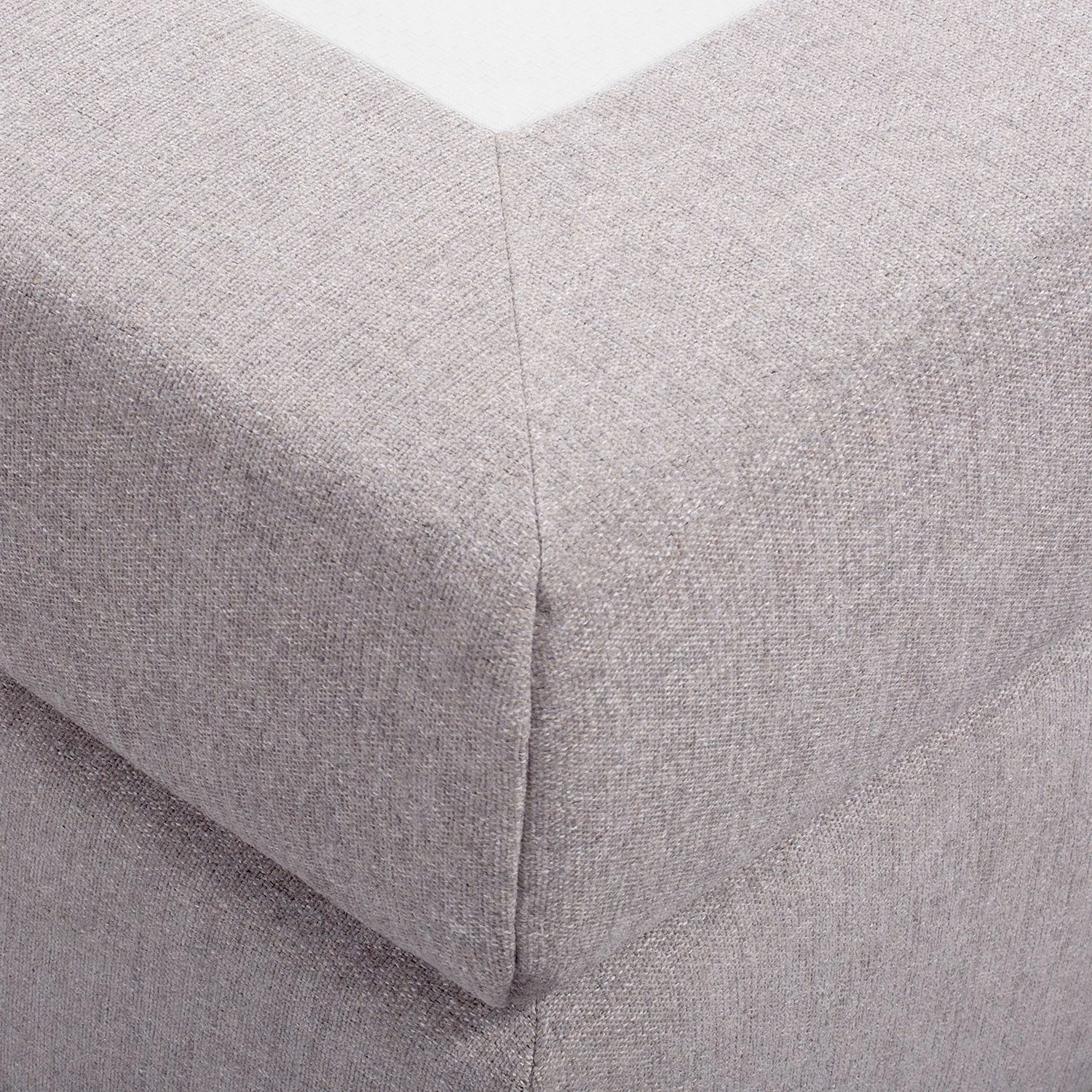 Maison Belfort Lit boxspring Willard - Tissu structuré - Gris - 140 x 200cm 8 Maison Belfort Lit boxspring Willard - Tissu structuré - Gris - 140 x 200cm – Image 8