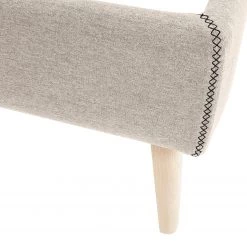 Norrwood Lit capitonné Feda - Tissu - Beige chiné -Lits & literie Soldes 1000135371 181026 114434156 GALLERYIMAGES P000000001000135371