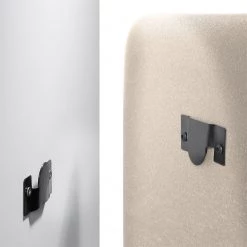 Norrwood Lit capitonné Feda - Tissu - Beige chiné -Lits & literie Soldes 1000135371 181026 114435160 GALLERYIMAGES P000000001000135371