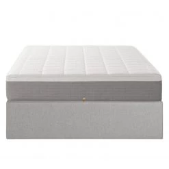 Norrwood Lit capitonné Faugh - Tissu - Gris - 160 x 200cm -Lits & literie Soldes 1000138131 181026 11015926 GALLERYIMAGES P000000001000138131