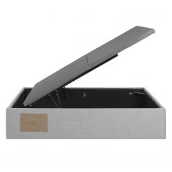 Norrwood Lit capitonné Faugh - Tissu - Gris - 160 x 200cm -Lits & literie Soldes 1000138131 181026 11015928 GALLERYIMAGES P000000001000138131