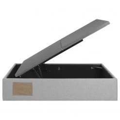 Norrwood Lit capitonné Faugh - Tissu - Gris - 160 x 200cm -Lits & literie Soldes 1000138131 210720 15122100003 DETAILS P000000001000138131