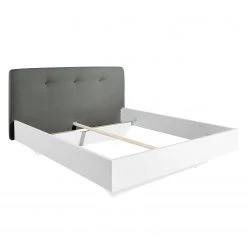 Lit SKØP IV - Gris foncé / Blanc - 140 x 200cm -Lits & literie Soldes 1000142614 181129 13162500021 GALLERYIMAGES P000000001000142614