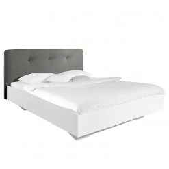 Lit SKØP IV - Gris foncé / Blanc - 140 x 200cm