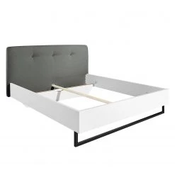 Lit SKØP VII - Gris foncé / Blanc - 140 x 200cm -Lits & literie Soldes 1000142617 181116 132733246 GALLERYIMAGES P000000001000142617