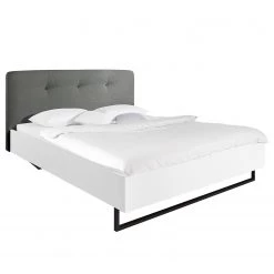 Lit SKØP VII - Gris foncé / Blanc - 140 x 200cm