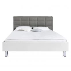 Lit SKØP X - Gris foncé / Blanc - 140 x 200cm -Lits & literie Soldes 1000142632 181116 132839371 GALLERYIMAGES P000000001000142632