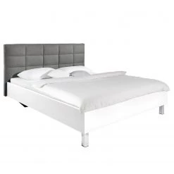 Lit SKØP X - Gris foncé / Blanc - 140 x 200cm