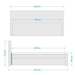 Fredriks Lit boxspring Elsene - Tissu -Lits & literie Soldes 1000143693 181116 155542102 GALLERYIMAGES P000000001000143693