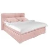 Fredriks Lit boxspring Marangaroo - Tissu - Rose vieilli - 180 x 200cm