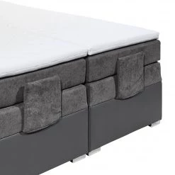 Fredriks Lit boxspring Newborough - Tissu - Gris clair / Gris foncé -Lits & literie Soldes 1000143708 181116 155550205 GALLERYIMAGES P000000001000143708