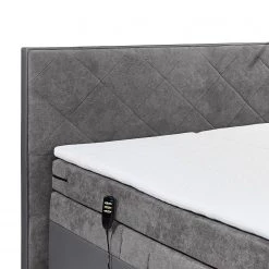 Fredriks Lit boxspring Newborough - Tissu - Gris clair / Gris foncé -Lits & literie Soldes 1000143708 210218 11502000003 DETAILS P000000001000143708