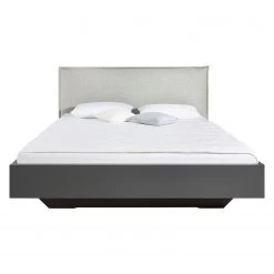 Lit SKØP - Gris clair / Anthracite - 160 x 200cm -Lits & literie Soldes 1000143954 181116 13302139 GALLERYIMAGES P000000001000143954