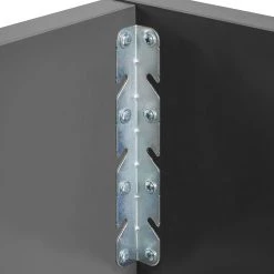 Lit SKØP - Gris clair / Anthracite - 160 x 200cm -Lits & literie Soldes 1000143954 181116 13302443 GALLERYIMAGES P000000001000143954