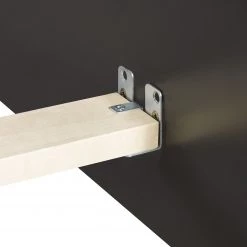 Lit SKØP - Gris clair / Anthracite - 160 x 200cm -Lits & literie Soldes 1000143954 181116 13302544 GALLERYIMAGES P000000001000143954