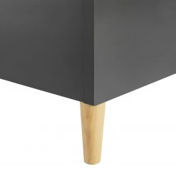 Lit SKØP I - Gris clair / Anthracite - 160 x 200cm -Lits & literie Soldes 1000143955 181116 13302850 GALLERYIMAGES P000000001000143955