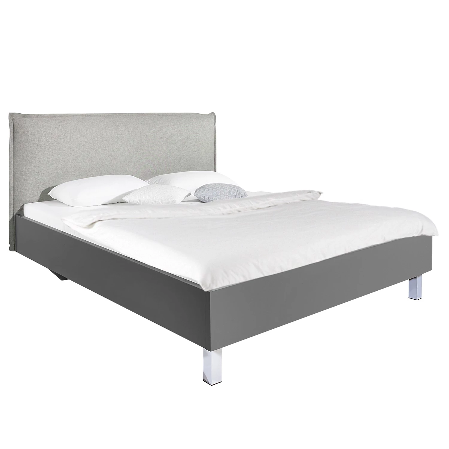 Lit SKØP II - Gris clair / Anthracite - 160 x 200cm 1 Lit SKØP II - Gris clair / Anthracite - 160 x 200cm