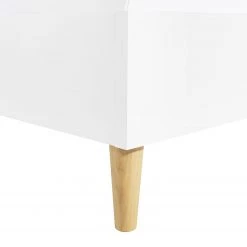 Lit SKØP V - Gris clair / Blanc - 160 x 200cm -Lits & literie Soldes 1000143967 181116 133057157 GALLERYIMAGES P000000001000143967