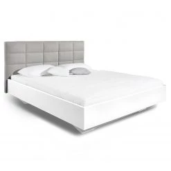 Lit SKØP VIII - Gris clair / Blanc - 160 x 200cm -Lits & literie Soldes 1000143982 210810 16174300352 DETAILS P000000001000143982