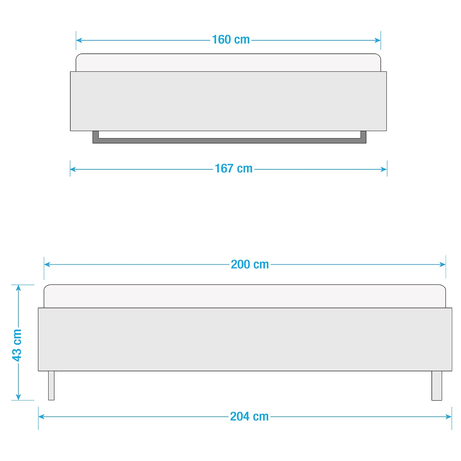 Lit SKØP XV - Blanc - 160 x 200cm 10 Lit SKØP XV - Blanc - 160 x 200cm – Image 10