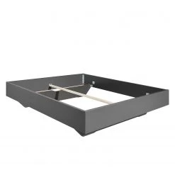 Lit SKØP XII - Gris - 160 x 200cm -Lits & literie Soldes 1000144315 181116 133211466 GALLERYIMAGES P000000001000144315