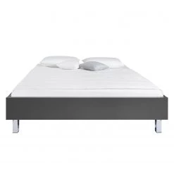 Lit SKØP XIV - Gris - 160 x 200cm -Lits & literie Soldes 1000144317 181116 133212481 GALLERYIMAGES P000000001000144317