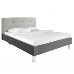 Lit SKØP VI - Gris clair / Anthracite - 180 x 200cm