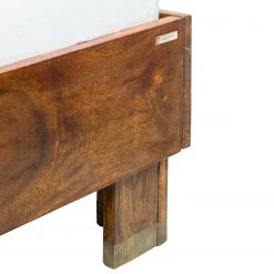 Ars manufacti Lit en bois massif Yao - Acacia massif / Métal - Acacia / Doré -Lits & literie Soldes 1000145314 190705 11161000008 DETAILS P000000001000145314