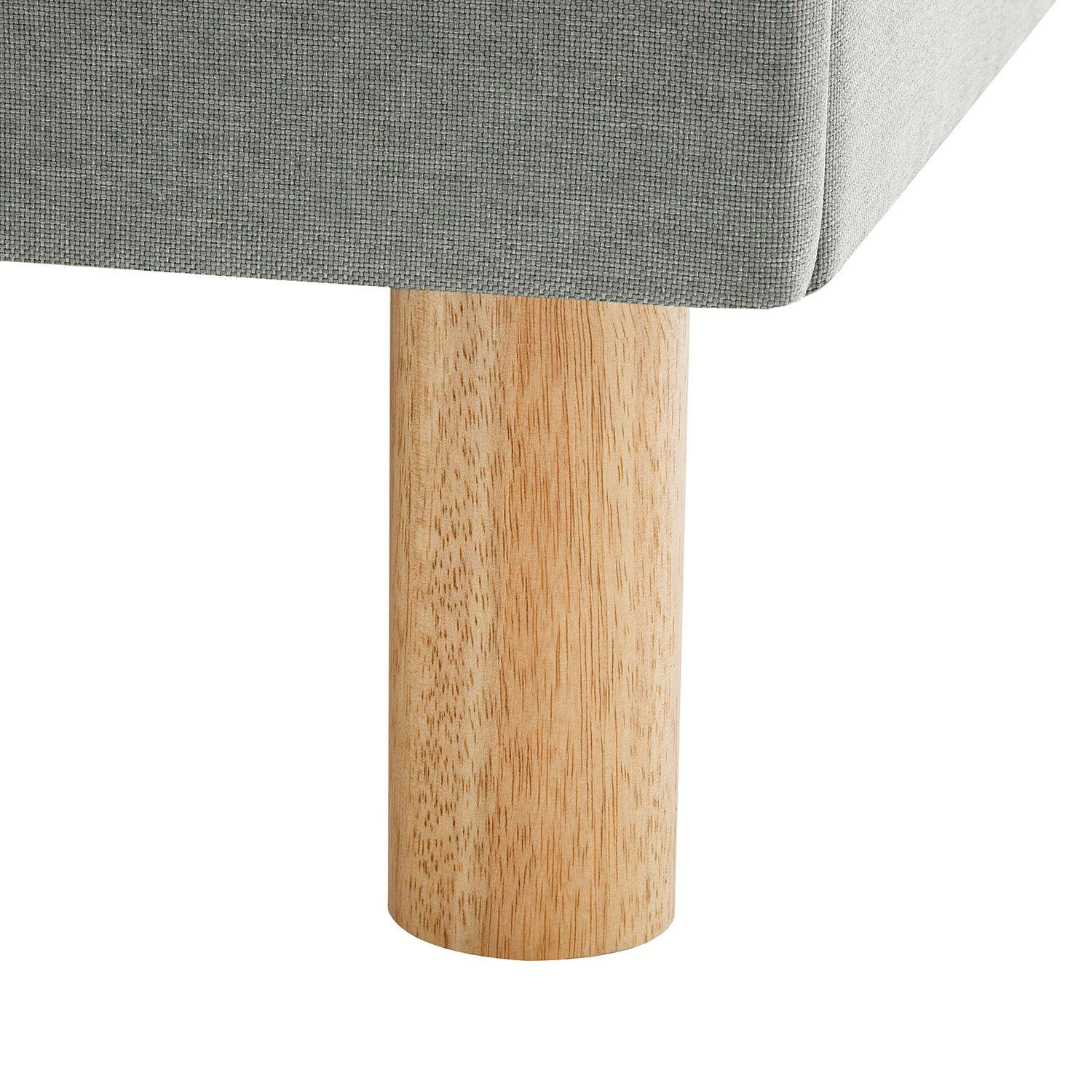 Meise.möbel Lit capitonné Malin - Tissu - Gris clair - 120 x 200cm 4 Meise.möbel Lit capitonné Malin - Tissu - Gris clair - 120 x 200cm – Image 4