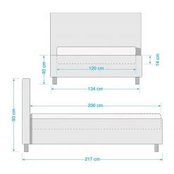 Meise.möbel Lit capitonné Malin - Tissu - Gris clair - 120 x 200cm 11 Meise.möbel Lit capitonné Malin - Tissu - Gris clair - 120 x 200cm -Lits & literie Soldes 1000150190 181220 16400800042 GALLERYIMAGES P000000001000150190