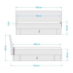 Wimex Lit Stockholm -Lits & literie Soldes 1000151803 190129 06084300113 GALLERYIMAGES P000000001000151803