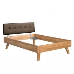 Ars Natura Lit en bois massif Kampala - Chêne des marais massif - 140 x 200cm -Lits & literie Soldes 1000153467 190430 06374800003 GALLERYIMAGES P000000001000153467