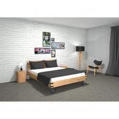 Naturoo Lit en bois massif Morogoro I - Chêne des marais massif - 160 x 200cm -Lits & literie Soldes 1000153471 190717 06112500023 MOOD DETAILS P000000001000153471 mood