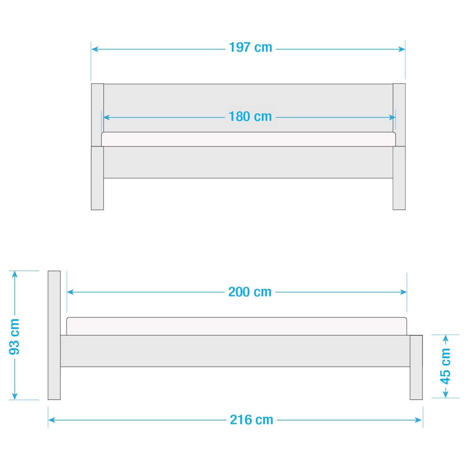 Neue Modular Lit en bois massif Porto Alegre I - Chêne des marais massif huilé - 180 x 200cm 6 Neue Modular Lit en bois massif Porto Alegre I - Chêne des marais massif huilé - 180 x 200cm – Image 6