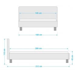 Neue Modular Lit en bois massif Lund II - Chêne sauvage massif, huilé - 140 x 200cm -Lits & literie Soldes 1000164066 190329 13330300006 GALLERYIMAGES P000000001000164066