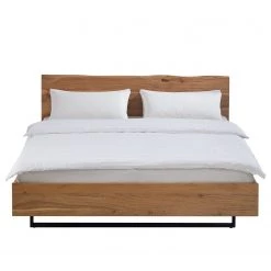 Ars Natura Lit en bois massif Vardo - Acacia massif / Métal - Acacia / Noir -Lits & literie Soldes 1000166806 191030 08503300027 DETAILS P000000001000166806