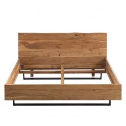 Ars Natura Lit en bois massif Vardo - Acacia massif / Métal - Acacia / Noir -Lits & literie Soldes 1000166806 191030 08503400028 DETAILS P000000001000166806