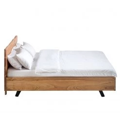 Ars Natura Lit en bois massif Vardo - Acacia massif / Métal - Acacia / Noir -Lits & literie Soldes 1000166806 191030 08503400029 DETAILS P000000001000166806