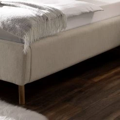 Meise.möbel Lit capitonné Lotte - Tissu - Beige - 180 x 200cm -Lits & literie Soldes 1000173832 190522 13574300133 GALLERYIMAGES P000000001000173832