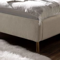 Meise.möbel Lit capitonné Lotte - Tissu - Beige - 180 x 200cm -Lits & literie Soldes 1000173832 190522 13574300134 GALLERYIMAGES P000000001000173832